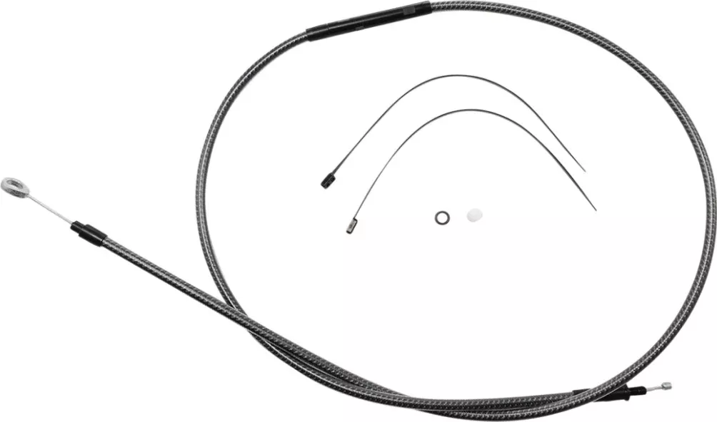 Magnum KARBONFIBR 66 11/16" High-Efficiency Polished Clutch Cable Harley 87-06