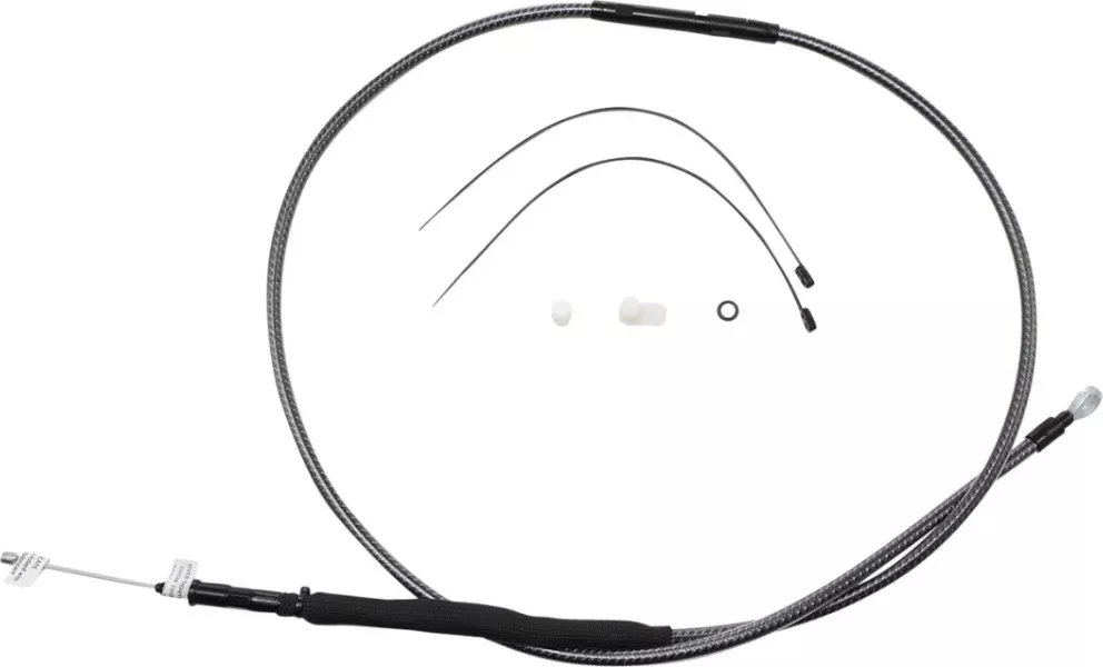 Magnum KARBONFIBR 70 11/16" High-Efficiency Polished Clutch Cable Harley 06-Up