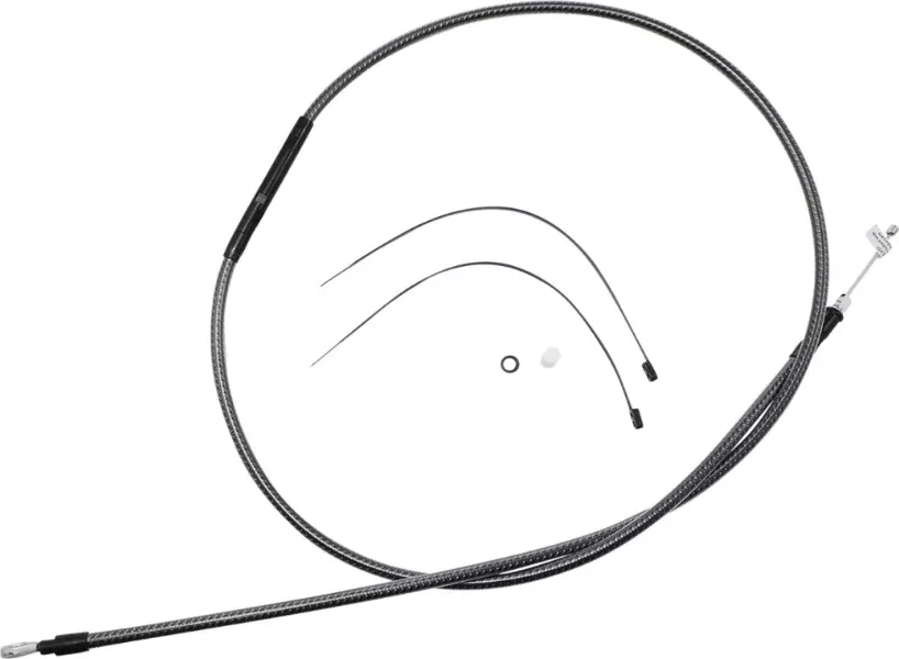 Magnum KARBONFIBR 70 11/16" High-Efficiency Polished Clutch Cable Harley 87-06