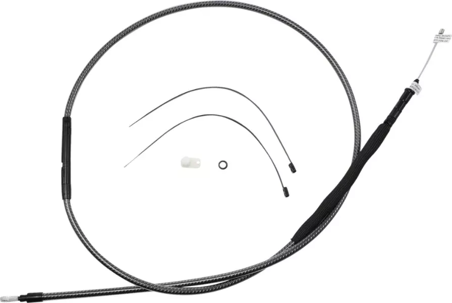 Magnum KARBONFIBR 72 11/16" High-Efficiency Polished Clutch Cable Harley 87-06