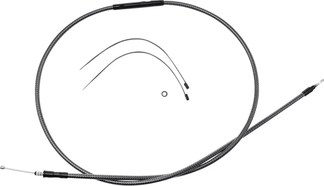 Magnum KARBONFIBR 74 11/16" High-Efficiency Polished Clutch Cable Harley 87-06