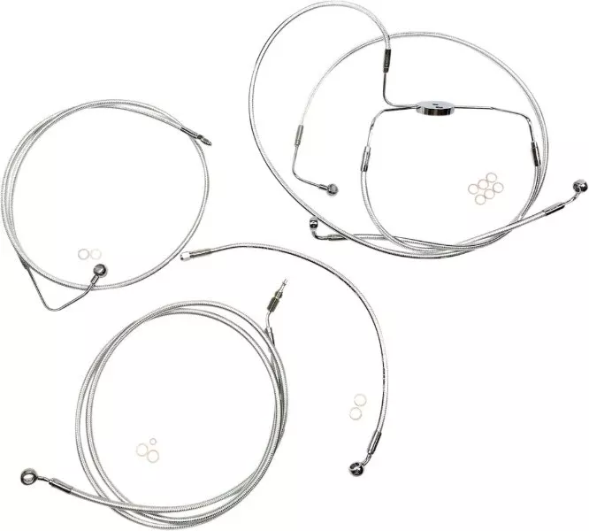 Magnum Sterling Chromite II Handlebar Cable Install Kit 10 inch Rise Harley 08-12