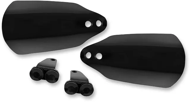 Memphis Shades Black Handlebar Hand Guard Kit fits 2014-2020 Harley Touring
