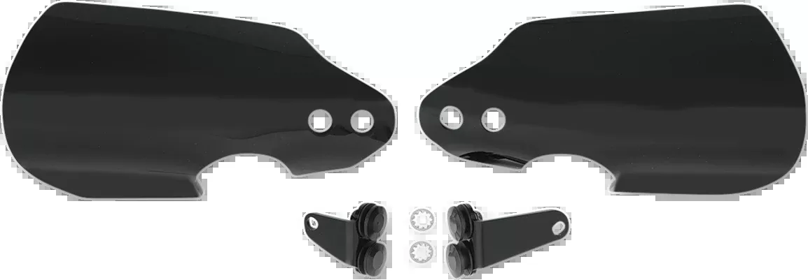 Memphis Shades Black Handlebar Hand Guards for 2018-2024 Harley Softail Touring