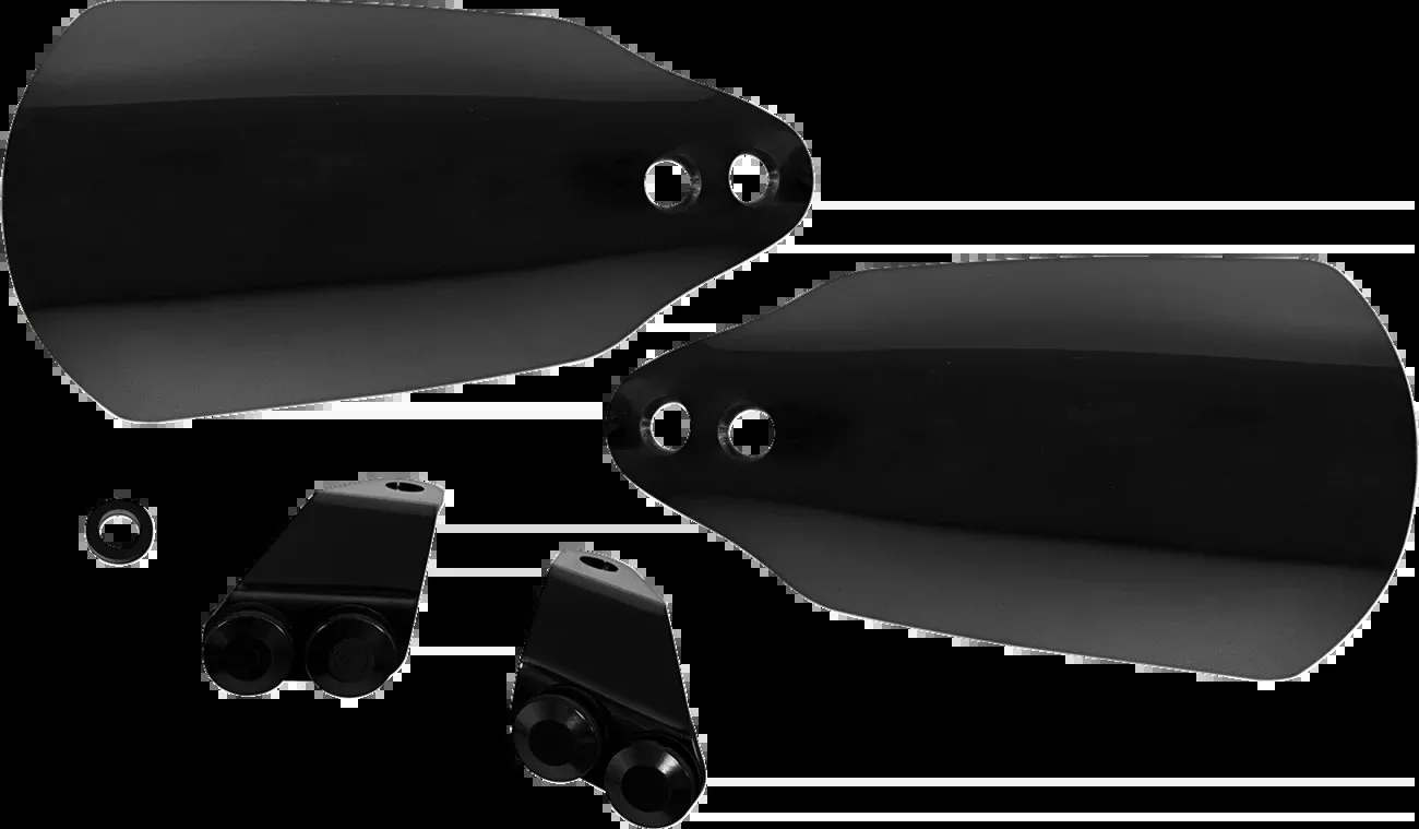 Memphis Shades Black Handlebar Hand Guards for 2018-2024 Indian Chief Challenger