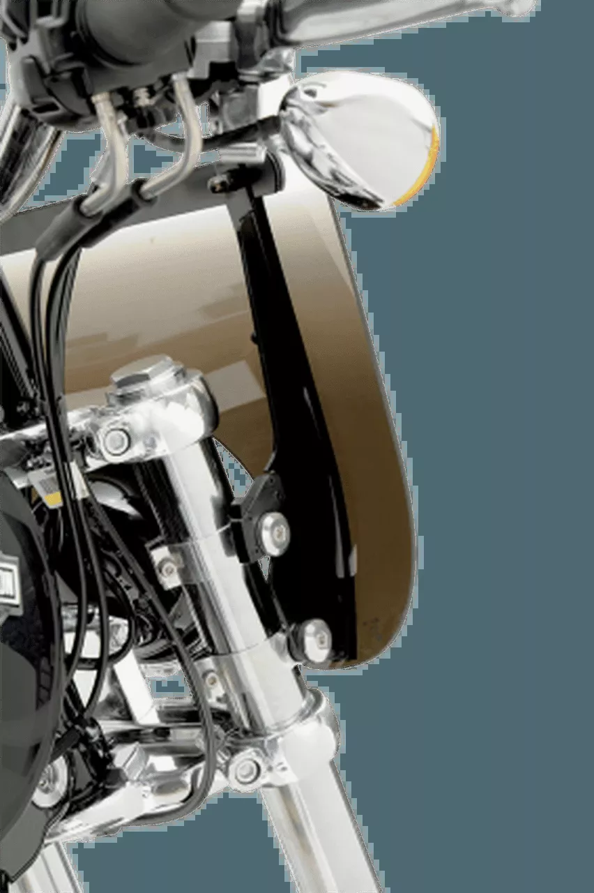 Memphis Shades Fats/Slim Quick-Release Windshield Hardware for '94-Up FLHR/FLHRI/FLHRCI/FLHRSI -Polished