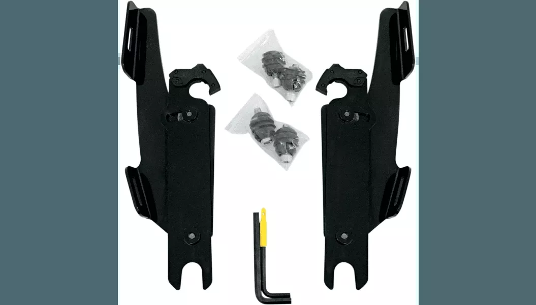 Memphis Shades Fats/Slim Quick-Release Windshield Hardware for FLSTF '90-17 WITHOUT OEM lightbar