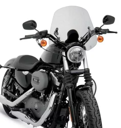 Memphis Shades Handlebar Mount Windshield -Shooter Style for Harley Models with 7/8-1" Bars