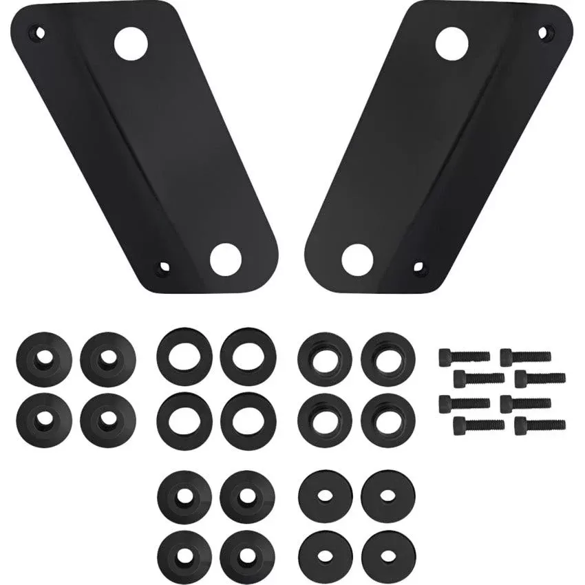 Memphis Shades MEB9085 Windshield Adapter Kit - Black - Harley-Davidson FLHX