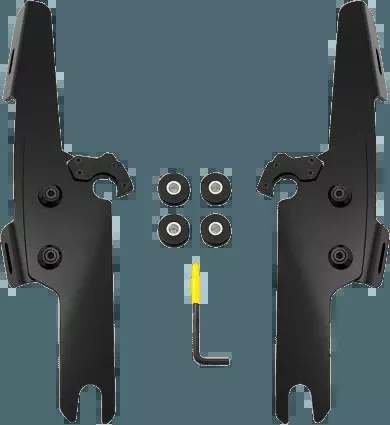 MemphisShadesBatwing Fairing Mounting Kit for '15-Up FLRT Freewheeler FAIRING AND WINDSHIELD NOT INCLUDED -Black