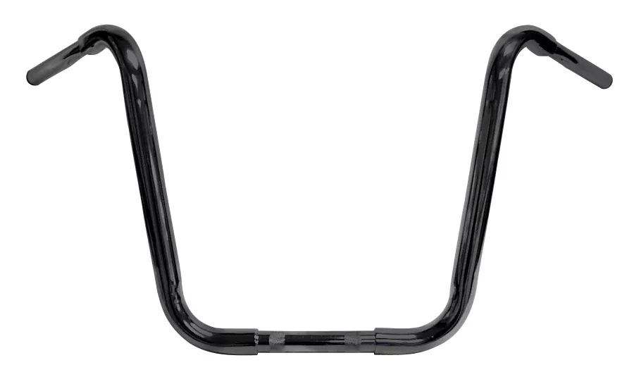 Mid USA 40109 Black 16" Fat Ape Hanger 1 1/4" Handlebars Harley & Custom
