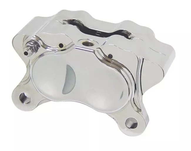 Mid USA 58762 Chrome Four Piston Brake Calipers Harley Big Twin Sportster