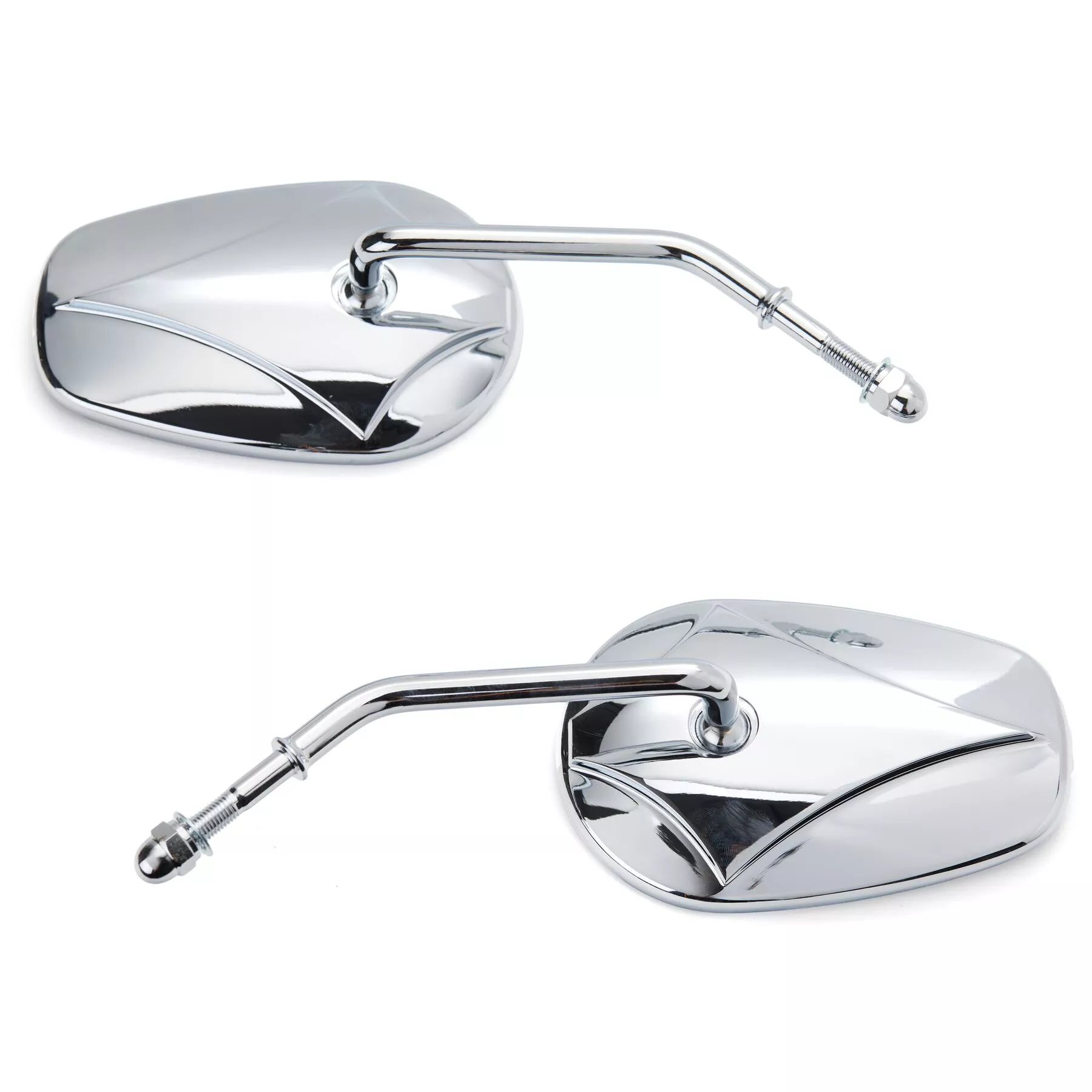 Milwaukee Twins Rectangle Round Stem Mirror Set