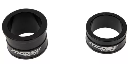 Moose Black Aluminum Front Wheel Spacers (0222-0567)