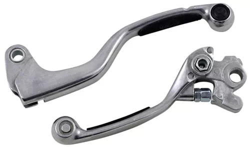 Moose Competition Black Grip Shorty Brake/Std Clutch Lever Set (0610-0113)