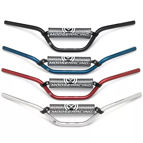 Moose Competition Handlebars ATV Race Bend Silver (0601-1717)