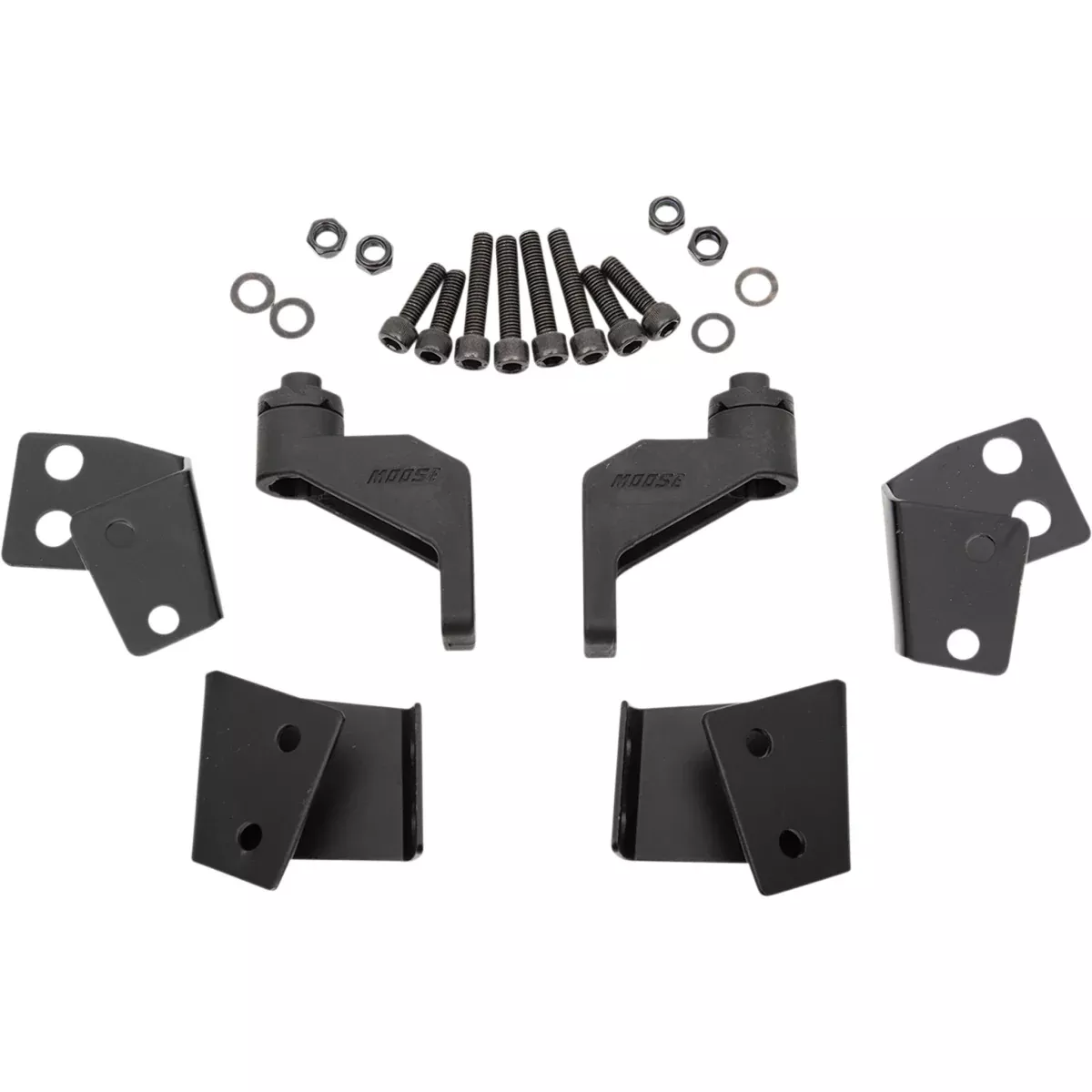 MOOSE OFFROAD 0640-1414 PVMIRKIT-1-MSE Side Mirror Adapter with Flat Mountable Option for Polaris Pro-Fit Roll Cages Adapters - Mirror - Black - Pro-Fit - Pair