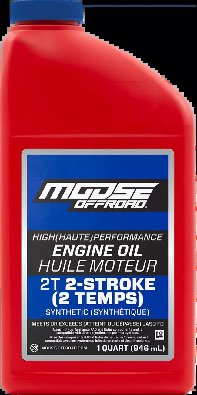Moose Offroad 2-Stroke Synthetic Engine Oil – 1 US quart-219383