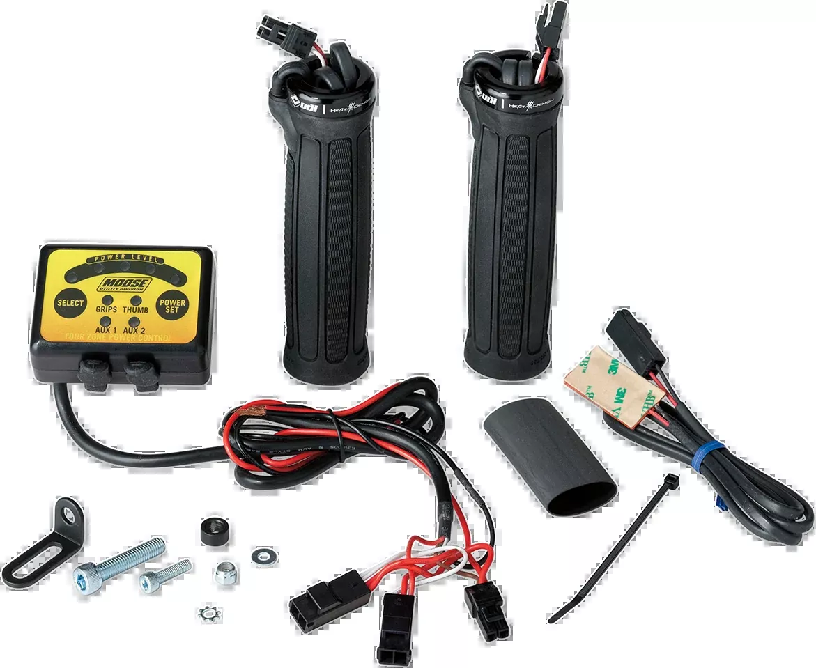 Moose Offroad Clamp-On Quad Zone Heated Grip Kit for ATVs-215072