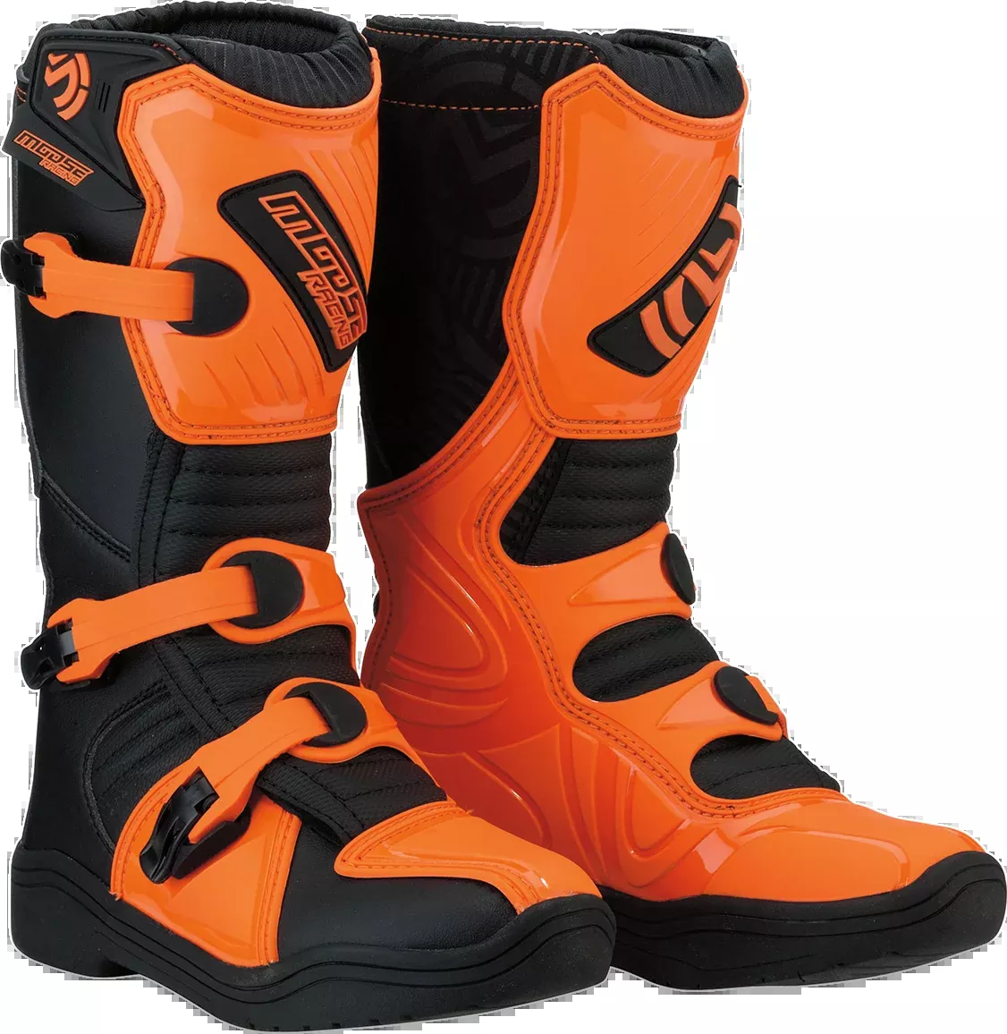 Moose Offroad M1.3 Boots - Black/Orange - Size 2-3411-0438