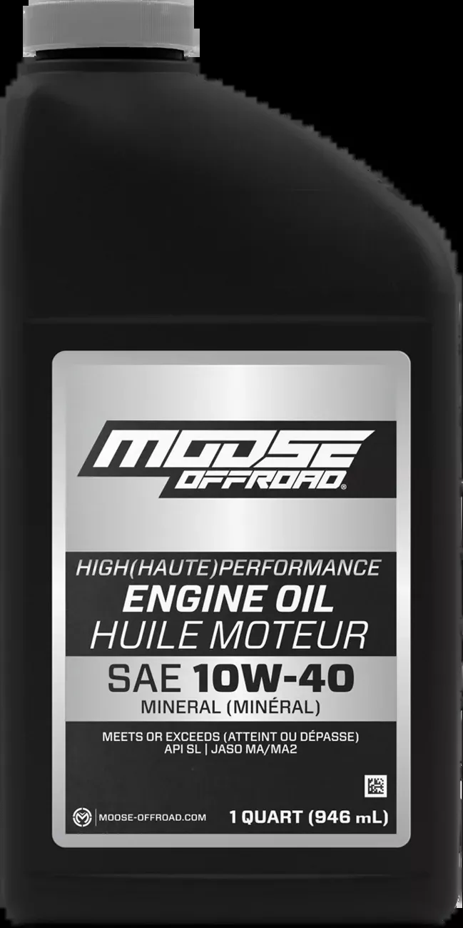 Moose Offroad Mineral Oil – 10W-40 – 1 US quart-219379