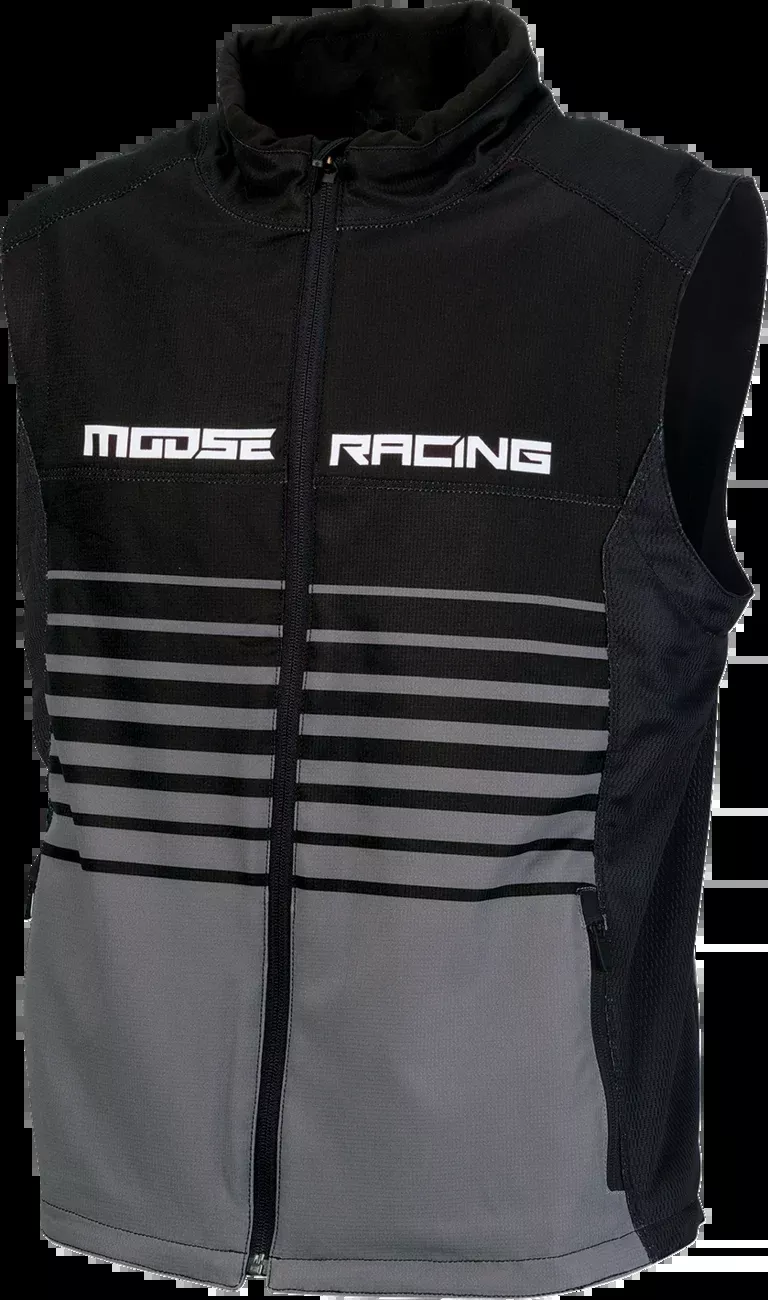 Moose Offroad Moto Vest – Black/Gray – Large-2830-0640