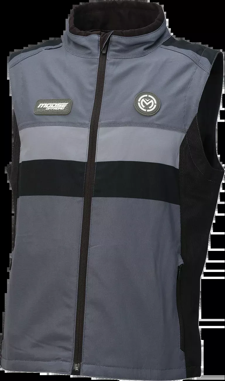 Moose Offroad Moto Vest – Gray/Black – Medium-2830-0762