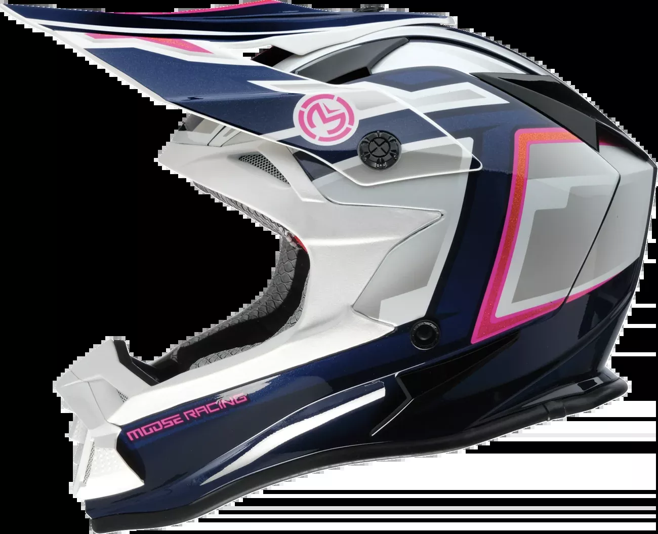 Moose Offroad MR3 Helmet – F.A.F. – White/Navy/Pink – 2XL-0110-8952