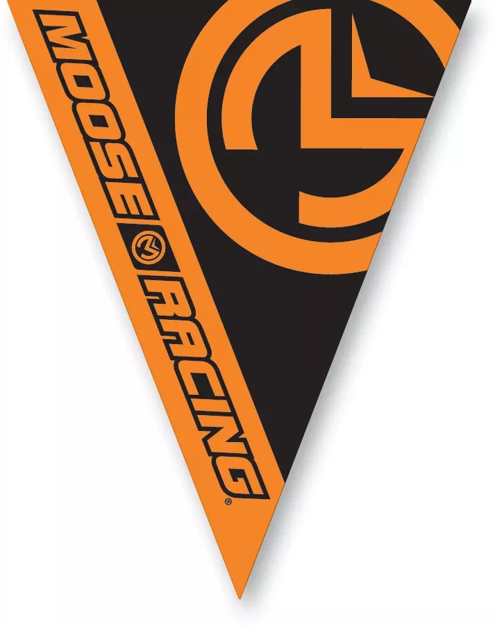 Moose Offroad Pennant Flags - Orange/Black-9904-0386