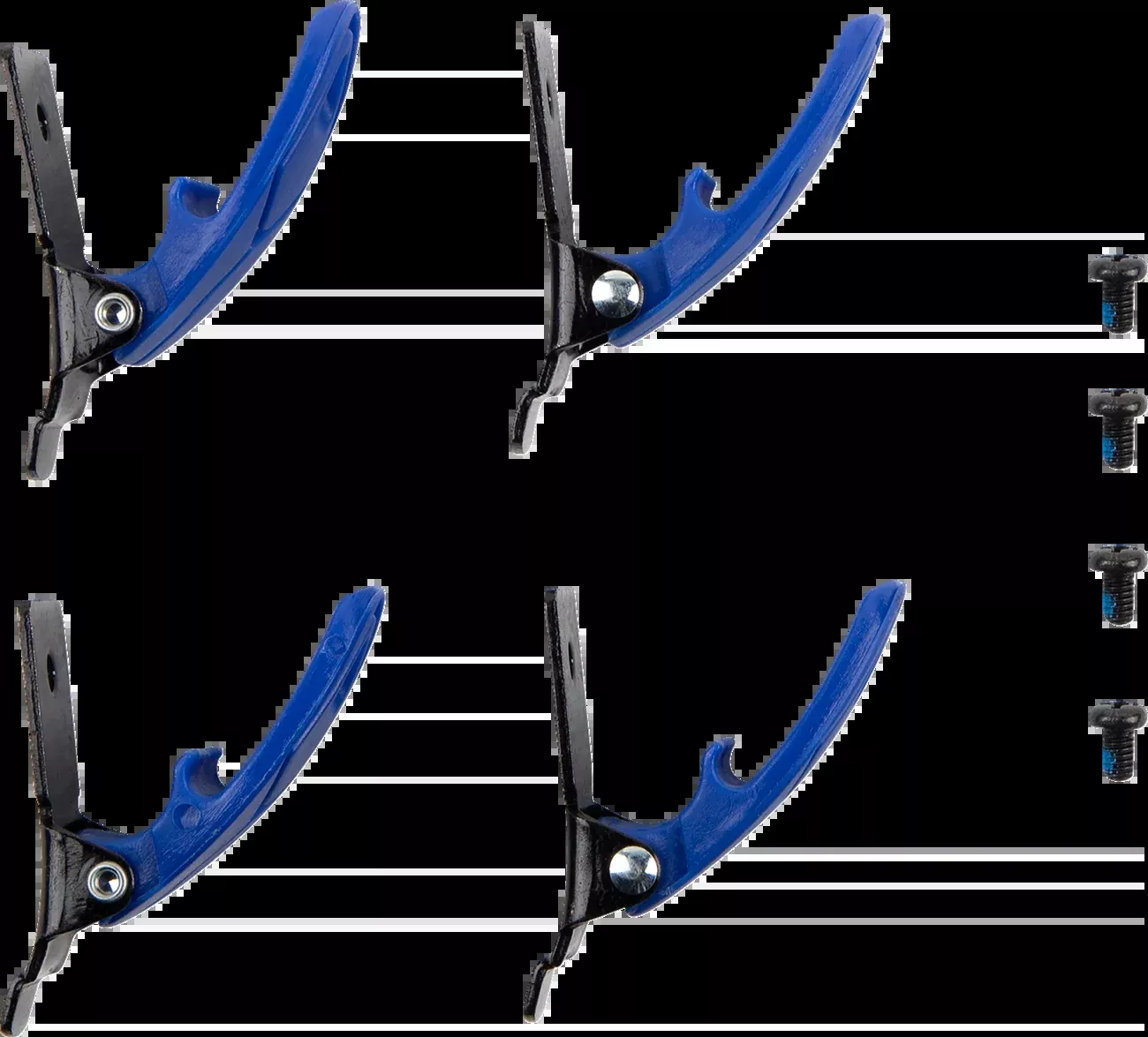 Moose Offroad Qualifier Boot Buckle Kit - Blue-3430-1010