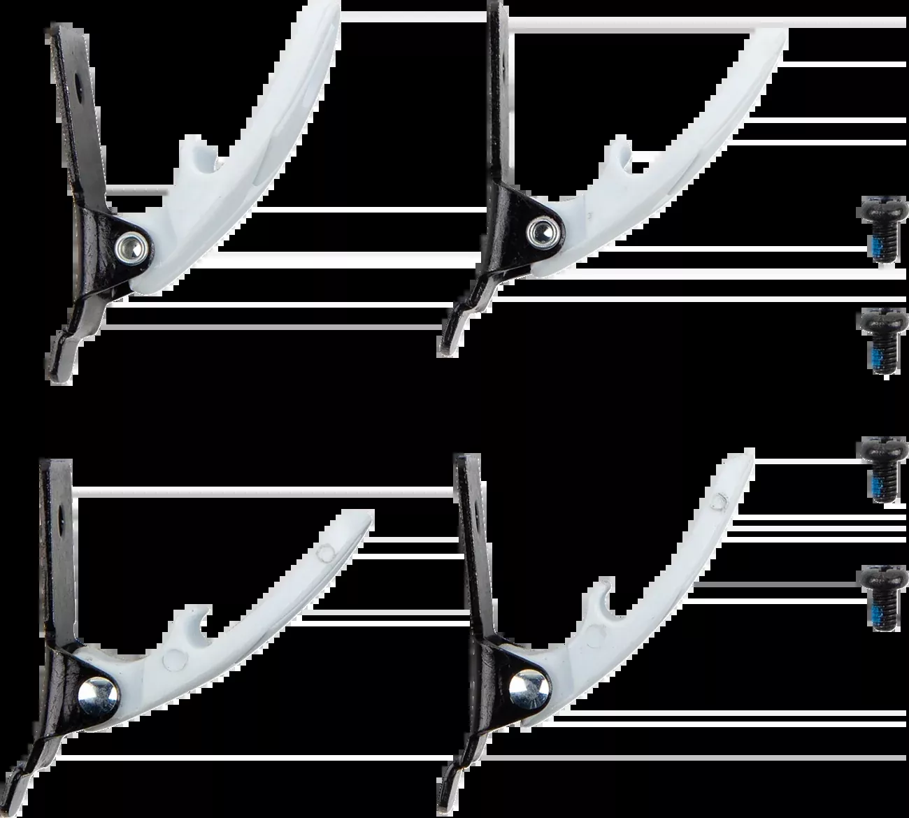 Moose Offroad Qualifier Boot Buckle Kit – White-3430-1007
