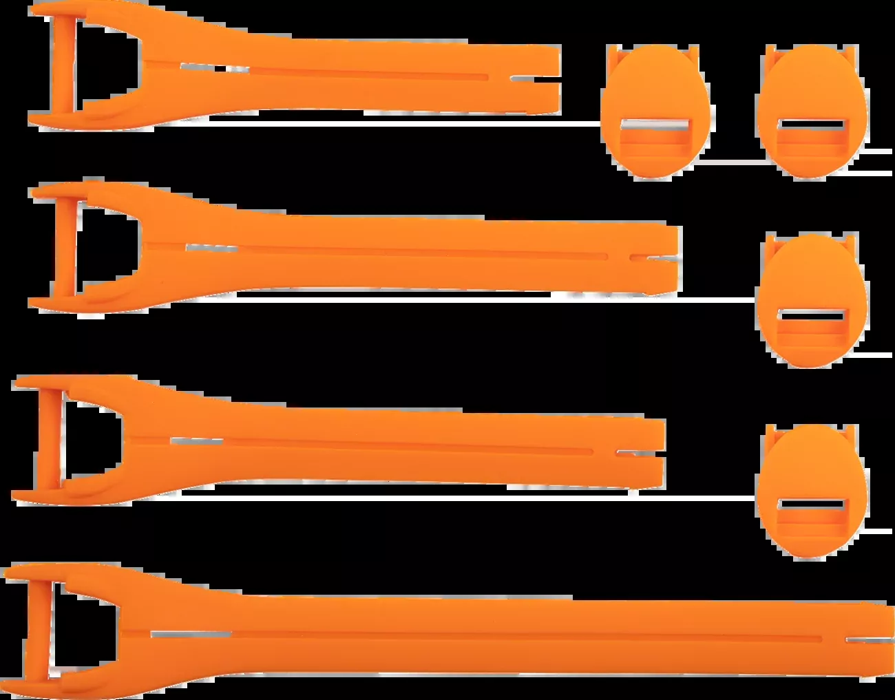 Moose Offroad Qualifier Boot Strap Kit – Orange – Size 10-15-3430-1019
