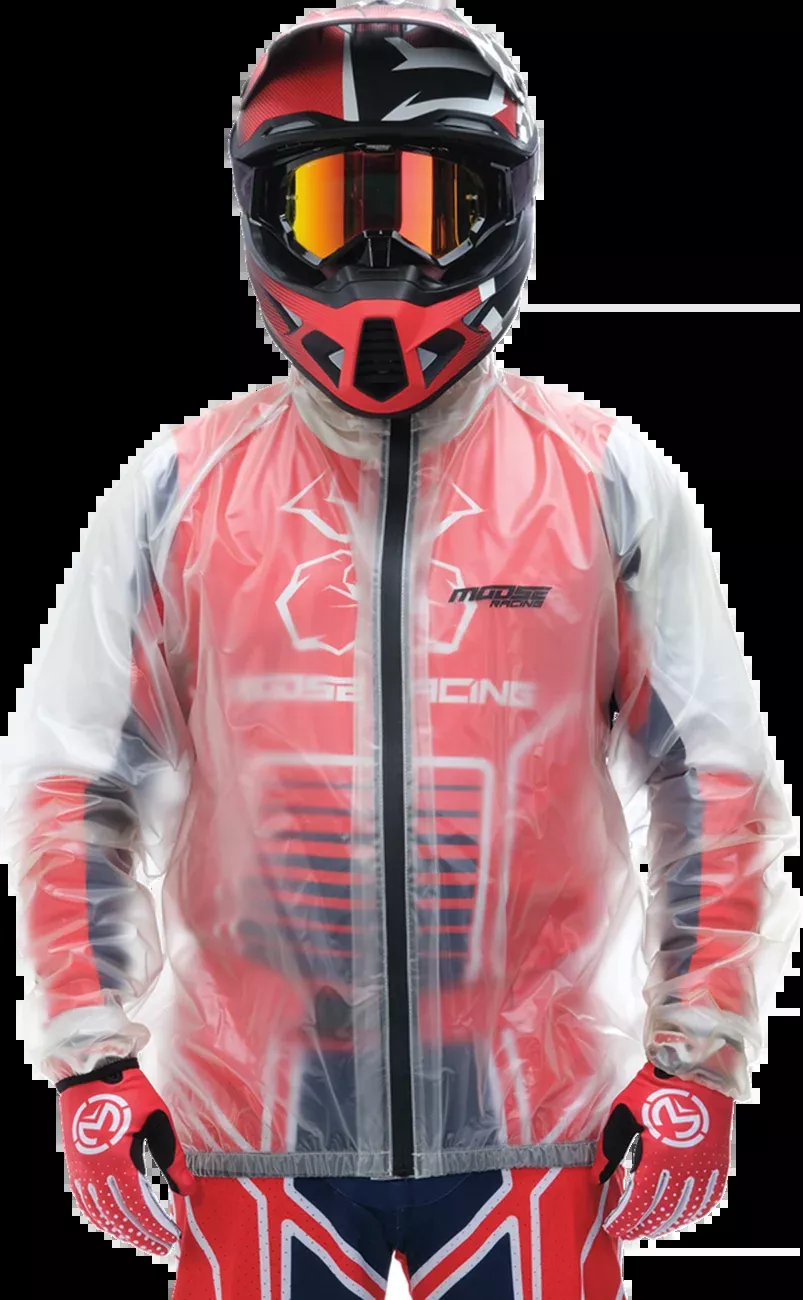 Moose Offroad Rain Jacket - Clear - Large-2854-0373