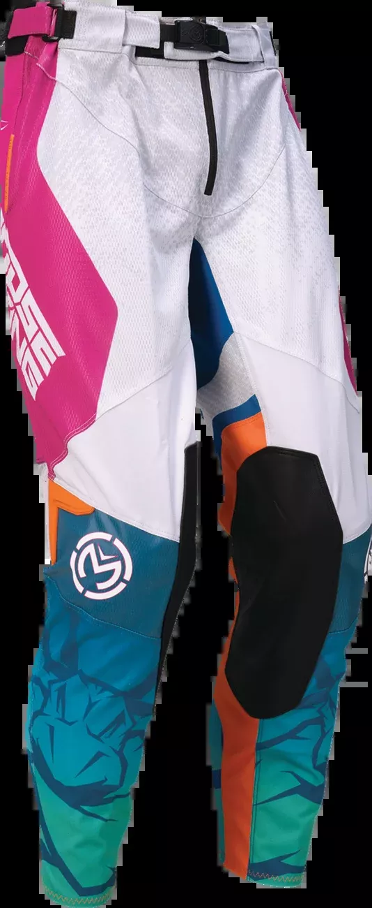 Moose Offroad Sahara Pants – Teal/Orange/Pink – US 28-2901-12072