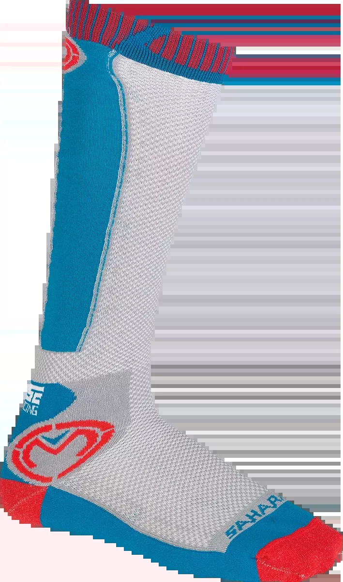 Moose Offroad Sahara Socks - Red/White/Blue - Small/Medium-3431-0601