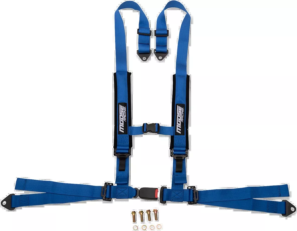 Moose Offroad Seat Harness – 4 Point – 2×2 – Blue-100-4404-PU