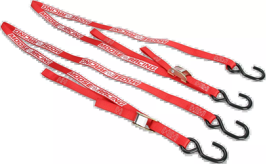 Moose Offroad Soft-Tie Tie-Downs – Red-3920-0303