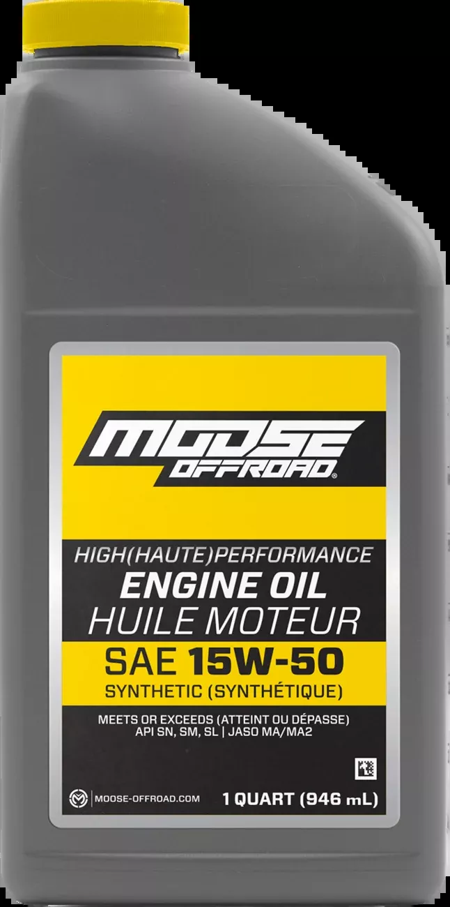Moose Offroad Synthetic Engine Oil – 15W-50 – 1 US quart-219382