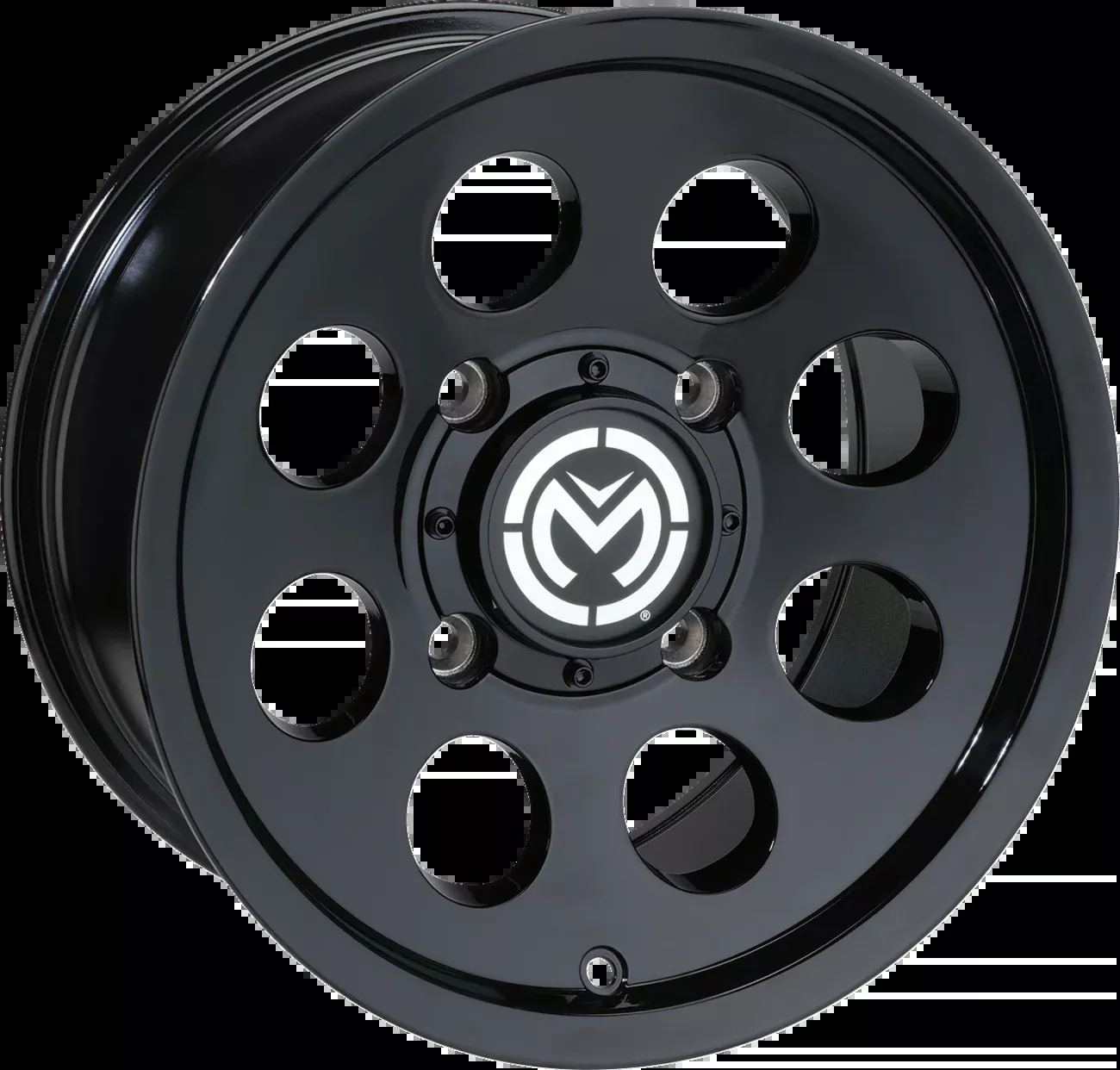 Moose Offroad Wheel – 26X – Front – Black – 12×7 – 4/136 – 4+3-26MO127136GB4