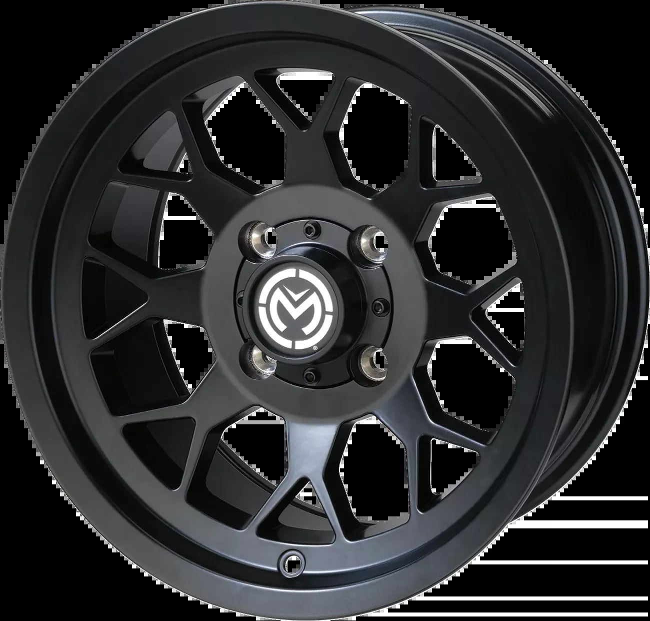 Moose Offroad Wheel – 27X – Front/Rear – Black – 12×7 – 4/136 – 4+3-27MO127136MB4