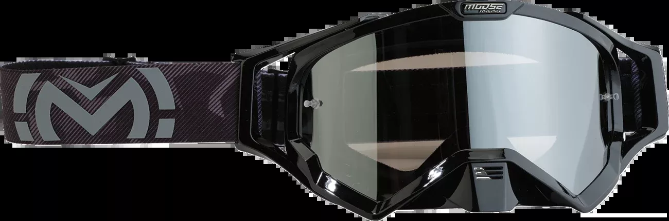 Moose Offroad XCR Goggle - Black/Gray - Smoke Lens-2601-3165