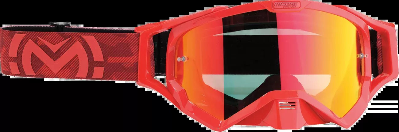 Moose Offroad XCR Goggle – Red – Red Mirror Lens-2601-3162