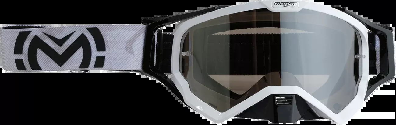 Moose Offroad XCR Goggle – White/Black – Smoke Lens-2601-3167