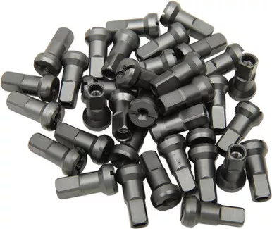 Moose Racing MX1 Nipple Set - Titanium Gray - 9 Gauge-24-940