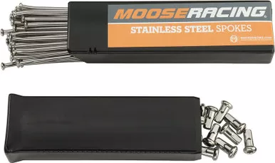 Moose Racing Spoke Set - Stainless Steel - Rear - 19"-1-22-109-S