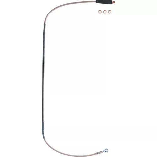 Moose Stainless Steel Braided Brake Line (1741-0993)