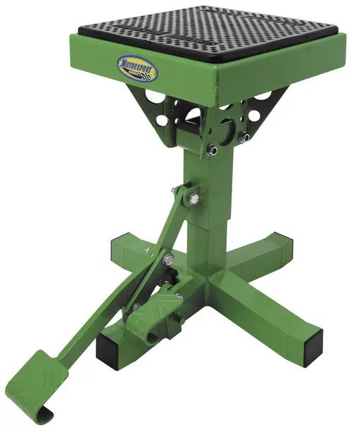 Motorsports Products Pro Lift Adjustable Green MX Stand for 50cc-650cc (92-4015)