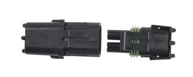 MSD 2-Pin Weathertight Connector Black 8173
