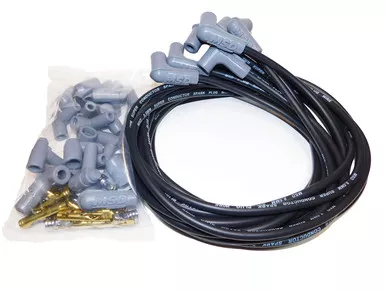 MSD 8.5mm Super Conductor Spark Plug Wire Set Black 90 Degree Boots 31233