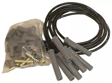 MSD 8.5mm Super Conductor Spark Plug Wire Set Black Universal V8 31193
